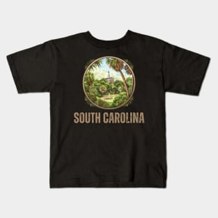 South Carolina State USA Kids T-Shirt